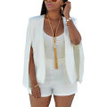 【ALLGOOD】Female Slim Lapel Cape Casual Business Blazer Suit Jacket Coat Outwear White Tag Size S(US4 EU36 UK8) - intl. 