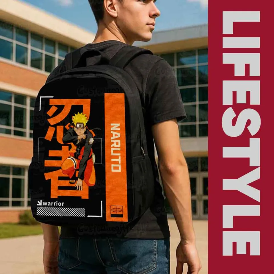 Anime Naruto Backpack for Otaku Fans Stylish Design Bag at