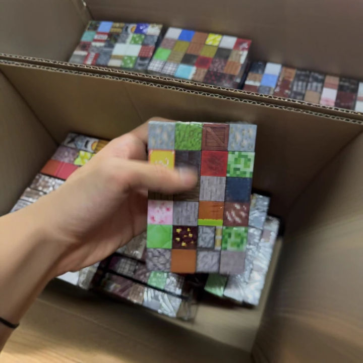 Minecraft Magnetic Blocks Full Set mc Mini World Magnetic Building Blocks Toys Individually Packaged