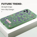 Hontinga for Huawei Y9 Prime 2019 Back Cover Purple Flowers Square Edge Liquid Silicone Phone Case. 