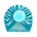Flower Bow Baby Turban Hat Beautiful Color Kids Newborn Caps Soft Elastic Cotton Baby Girl Infant Beanie Hat New Born Same Color Bow. 
