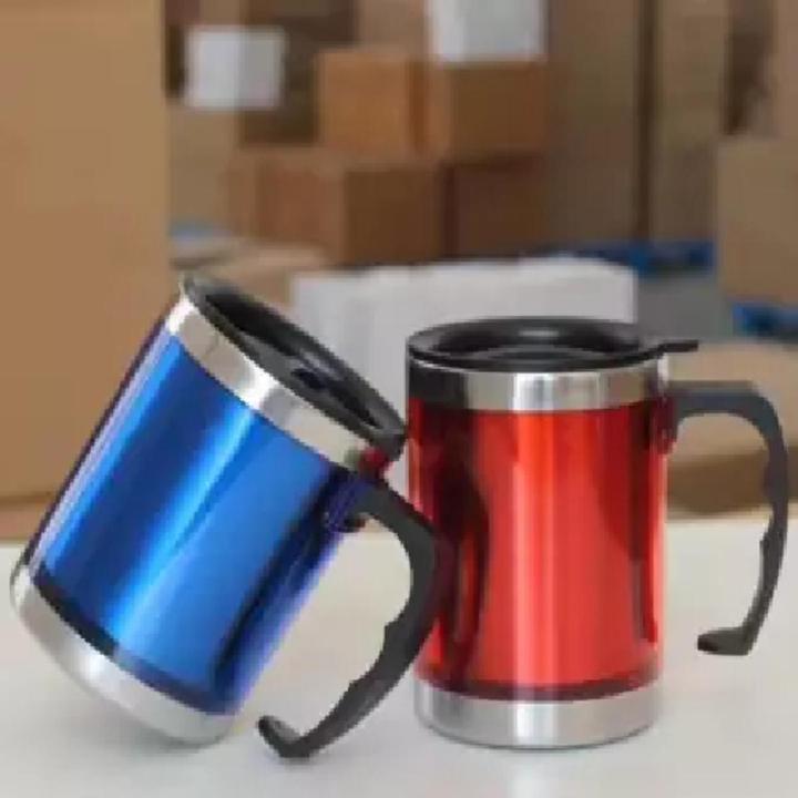 stainless steel MUGS with LIDS