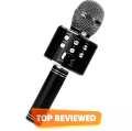 WS 858 Portable Rechargeable Wireless Bluetooth Karaoke Microphone Speaker KTV Mic For Singing High Sound. 