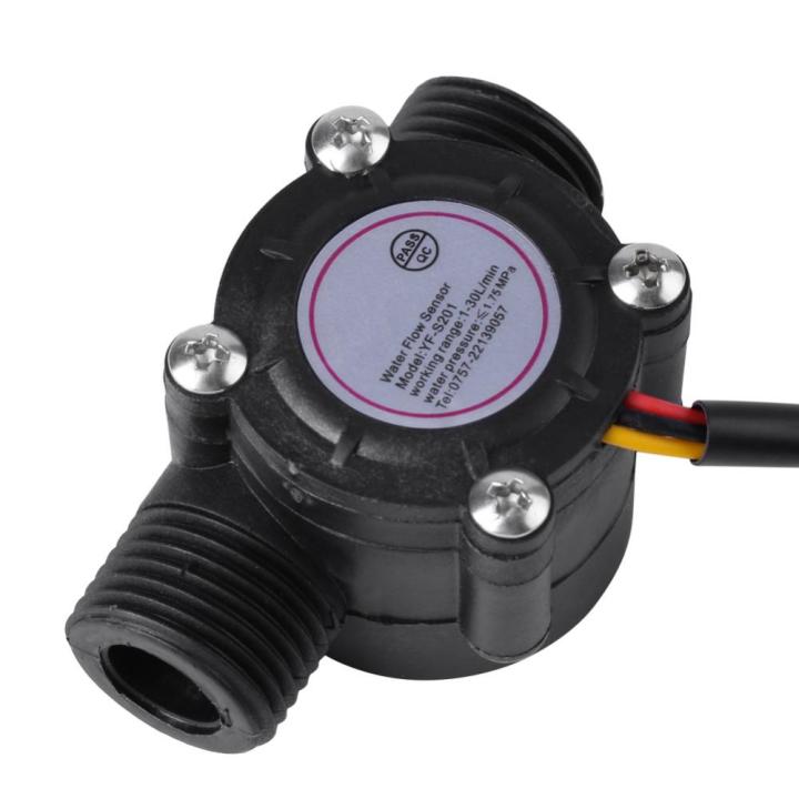 High Precision DN15 G1/2 Water Flow Sensor Hall Effect Flowmeter 1-30L/min-HT
