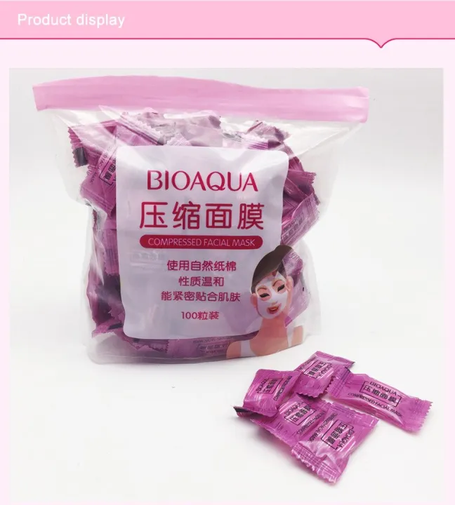 BIOAQUA%20Compressed%20Facial%20Tablet%20Face%20Sheet%20Mask%2025/50/100Pcs%20For%20Girls%20&%20Women%20BQY8128%20-%20Image%204