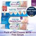 𝐁𝐞𝐬𝐭 𝐒𝐞𝐥𝐥𝐢𝐧𝐠 Pack of two (2) Trimo Skin Hand Foot Creams With Serums For Hand & Feet Whitening & Beauty. 