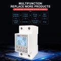 TOMZN 63A WiFi TUYA/Smartlife APP, Reclosable Backlight LCD Energy Meter Timer with Voltage Amper Leakage Protection for solar inverter. 