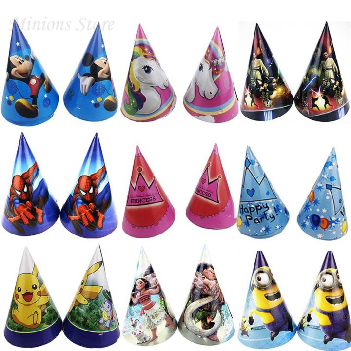 Cartoon and Fancy Theme Birthday Caps