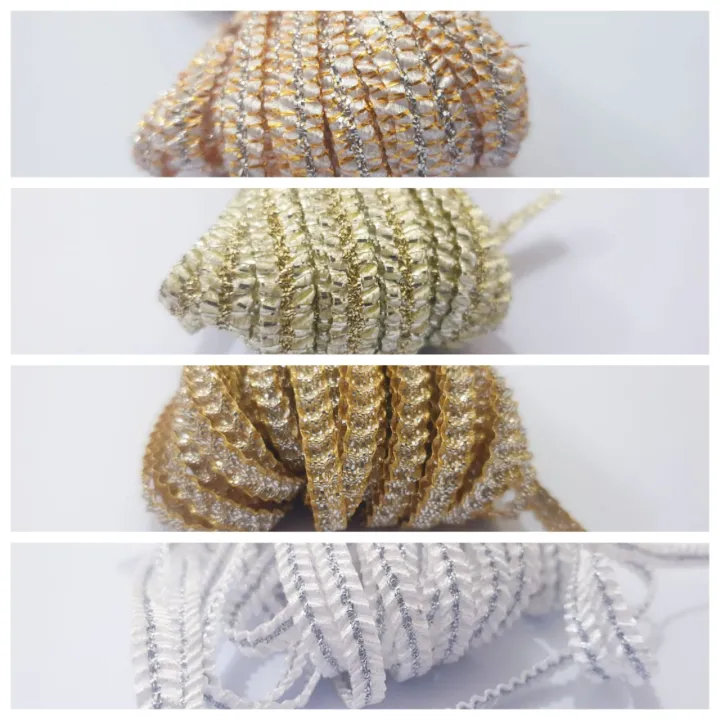 6%20yard%20Flat%20Metallic%20Streachabale%20Braided%20Cord,%205%20mm,%20DIY%20Crafts%20Gift%20Wrapping%20Clothing%20-%20Image%202