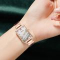 Gaiety Brand Watch For Women Green Dial Square Ladies Quartz Wrist Watch Bracelet Rose Gold Dress Luxury Women Watches. 
