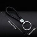 PU Leather Braided Woven Rope Keychain DIY Bag Pendant Key Chain Men Women Key Holder Car Keyring Gifts Key Ring. 