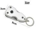 7 in 1 Keychain Multitool with Led Light for Outdoor and Emergency activity - Durable Steel. 