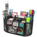 9in1 set office/school supplies,storage/holder/desk/organizer with drawer,pen/notebook,black,BINLU. 