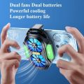 FS01 Dual Fan Rechargeable Mobile Phone Cooler, Long Lasting, Stronger Cooling, Air Cooling. 