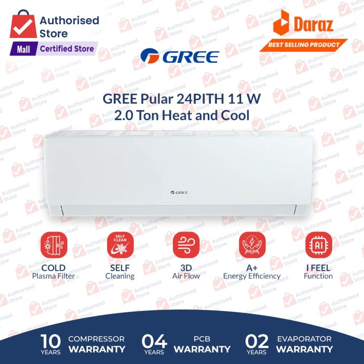 Gree%202%20Ton%20Inverter%20AC%20-%20Latest%20Model%20-%20GS-24PITH11W/%2011G%20/%2014S%20-%20Pular%20Series%20-Heat%20&%20Cool-%20Turbo%20Mode%20-Self%20Cleaning-%2060%25%20Energy%20Saver%20%20-%2010%20Years%20Warranty%20-%20Image%205