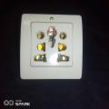 universal socket 3 pin multi plug socket AC 220v with light indicator 1/2/4/10pcs. 