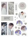 BTS Cute Aesthetic Stickers _ Uncut sheet for BTS Fans. 