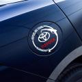 Fuel Tank Sticker (White) Toyota Latest Style, Petrol Tank Decoration Stickers for Car by Sticker Saloon. 