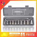 PRIDE TOOLS 10pcs L Type Spanner Box Socket Set Box Set Spanner Set Wrench Set Tools Set. 