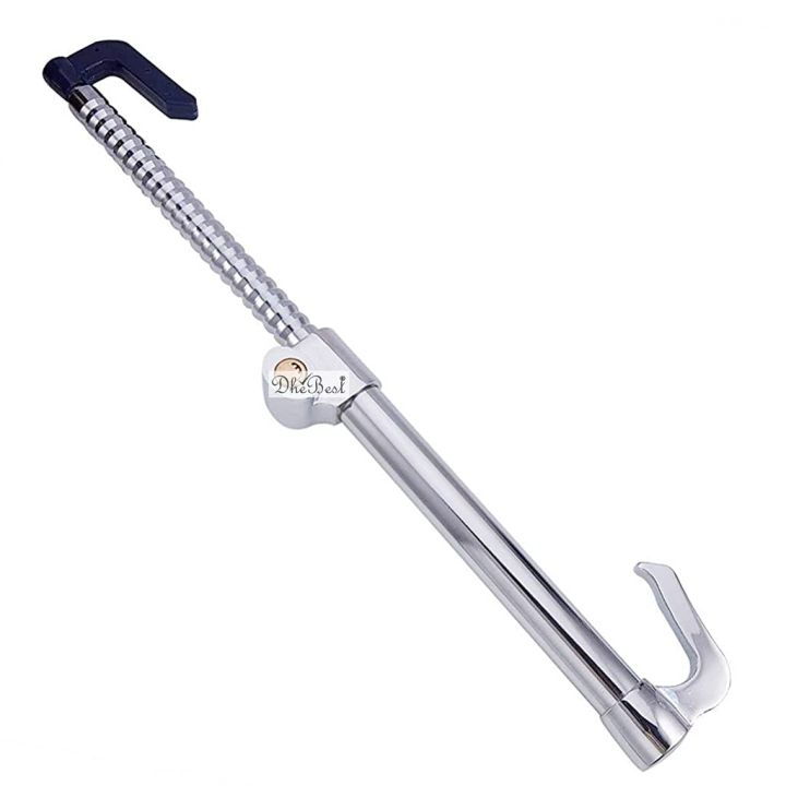 Pedal Lock Anti Theft Double Hook Clutch Brake Lock Steering Wheel Locks for Cars (Chrome Body)