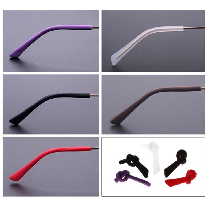 flgo Soft Silicone Anti Slip Eyeglasses Glasses Temple Tips Accessories Square Hole Daraz.pk