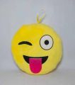 CH Smiley Emoji Face Cushion Round With Filling (12 Inches). 