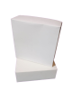 Cake Boxes, Square Disposable Cake Boxes, White Cake Box Bakery Packaging Boxes ,2. Pond Cake Boxes With Base Plate (Pack of 5). 