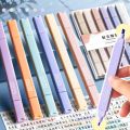 【HOT】 6 PCS Double Head Highlighters Pen Set Colored Markers Kawaii Cute Pastel For Kids Stationery Aesthetic Office School Supplies. 