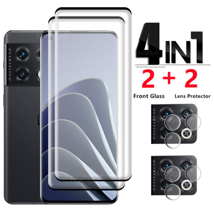 10 Pr for OnePlus Screen Protector Glass for OnePlus 104-in-1 for OnePlus 104-in-1 for OnePlus 10 Pro Tempered Glass Film 9Ho 5G Lens Glass 2-in-1