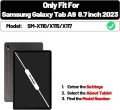 For CASE Samsung Galaxy tab A9 case 8.7 inch 2023 SM-X110/X115/X117 Transparent TPU Case. 