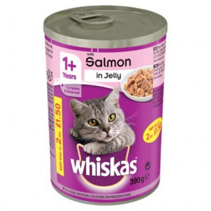 Whiskas Salmon Tin 390gm