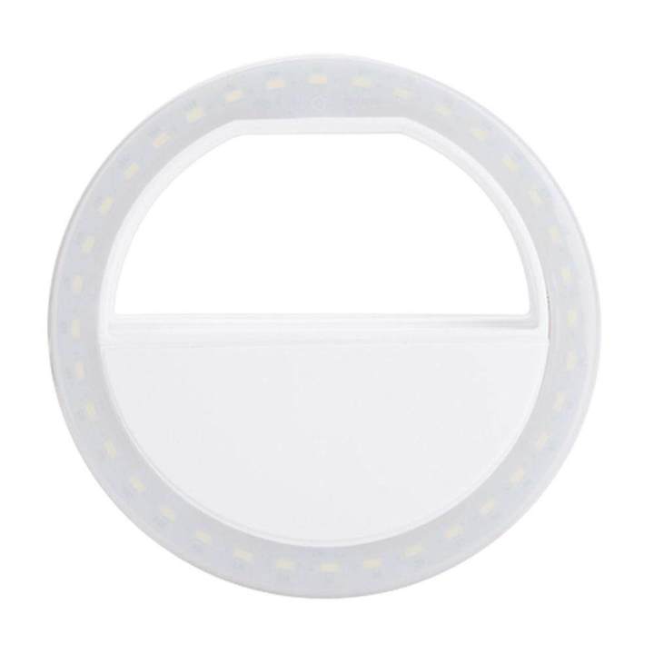 LED Ring Light Selfie Night Flasher for IPhone 7/ Samsung/ Xiaomi Smart Phone (Include AAA Batteries )