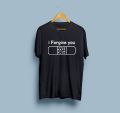 I Forgive You Printed Cotton HalfSleeves ONeck TShirt For Women. 