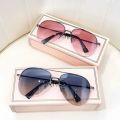 Fashion Gradient Sunglasses for Men Big Frame Pilot Sun Glasses Brand Design Anti-reflective Lunette De Soleil Homme Oculos. 