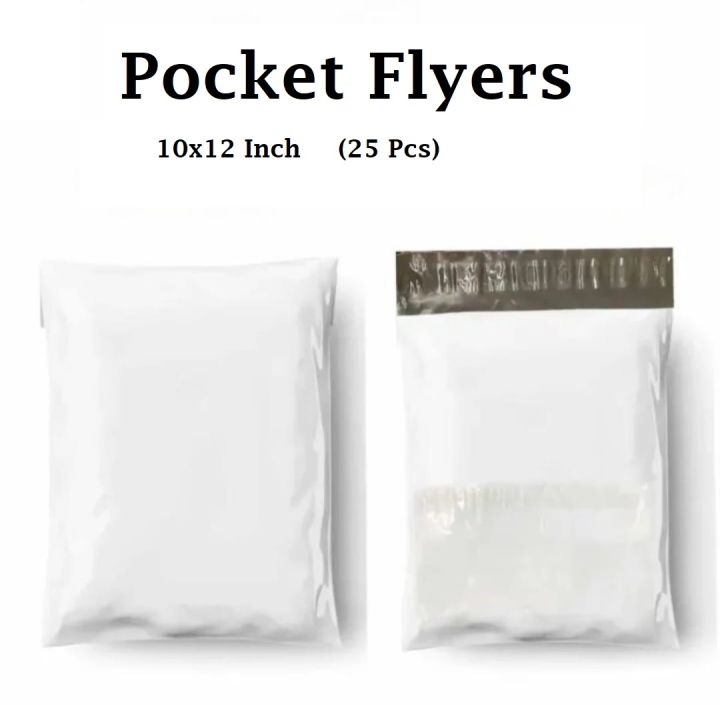 Premium Quality Material Size 10x12+2 Inches 25 Pcs E-Commerce Shipping Courier Flyers Bags With Address Pocket Packaging