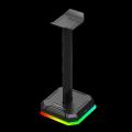 Redragon Scepter Pro RGB Backlit Gaming Headphone Stand with Aluminum Supporting Bar and 4X USB 2.0 Ports( HA300 ). 