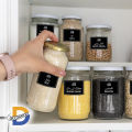 Jar Labels Printed Urdu or English 100 or 45 pcs/set 6.5x4.5cm Kitchen Jars Organizer Labels Spice Sticker Waterproof. 