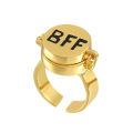 Temu Hot Selling Big Star Ring Friendship Ring BFF can open the little red book SpongeBob SquarePants Best Friend Ring. 