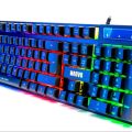 Gaming Keyboard Semi Mechanical Adjustable Breathing RGB Backlight Ultra Thin Metal Gaming Keyboard. 