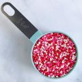 Small Heart Sprinkles for Cake Decorations - White, Red & Pink Mini Heart Shape Sprinkles for Cupcakes, Donuts, & Bakery Items – Small Heart shape Sprinkles for Anniversaries, Birthdays, Mother’s Day, Baby Shower, New year & Other events – 25 Grams. 