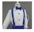 Imported Made Adjustable Suspenders Gallus With Bow Tie For Kids Stretchable Elastic -Assorted Colors. 