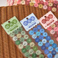 Dudu Mai Meatball Ins Creative Cute Round Emoji Smiling Face Decoration Sticker Handbook Materials. 