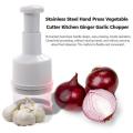 Handy Press Chop Onion Vegetable Chopper Cutter with Stainless Steel Cutting Knife Kitchen Gadget. 