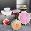 Silicone Stretch Lids, 6-Pack Various Sizes Reusable Silicone Covers, Durable Food Storage Covers for Bowls or Containers. 