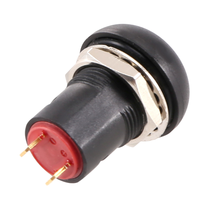On-Off Latching Waterproof 12mm Push Button Switch SPST 2A IP67, Red ...