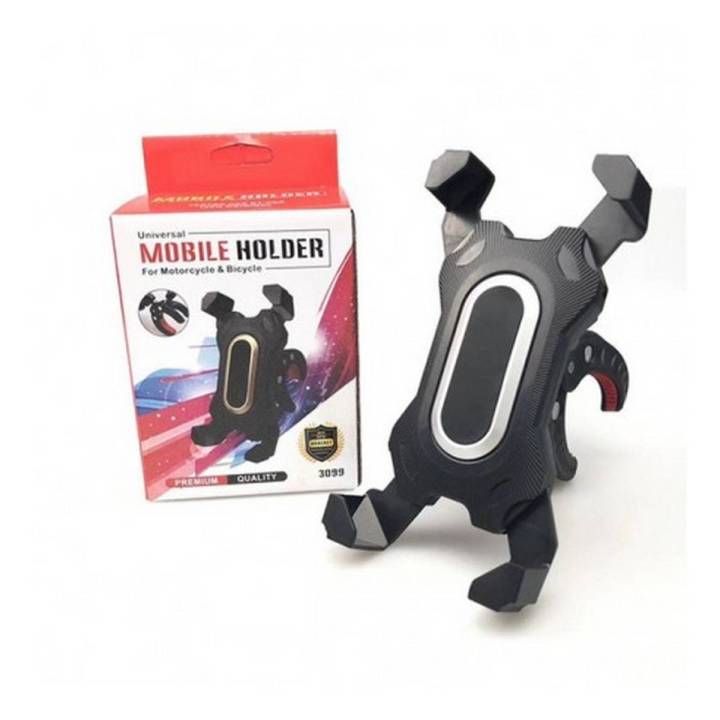 Universal Motor Bike, Bicycles Mobile Phone Holder Stand tripod For Driving Navigation For All Smart phones iPhone, samsung, hawawai, oppo - Multi Color