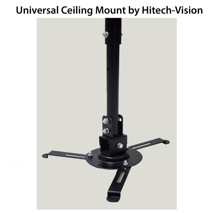 Hitech-Vision Universal Projector Ceiling Mount Bracket - 24 Inches - Black