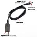 5v to 12v converter usb cable for wifi router modem for cctv camera power bank USB 5V to 12V dc to dc  Boster Converter cable Step up Module 12V 1A pakistan e shop. 