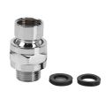 2X Brass Chrome Ball Joint Shower Arm Head Angle Adjustable Swivel Adapter. 