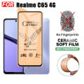 3 in 1 Realme C65 Shockproof Phone Case for Realme C67 4G C65 Ceramic Frosted Film+Camera Lens Film. 